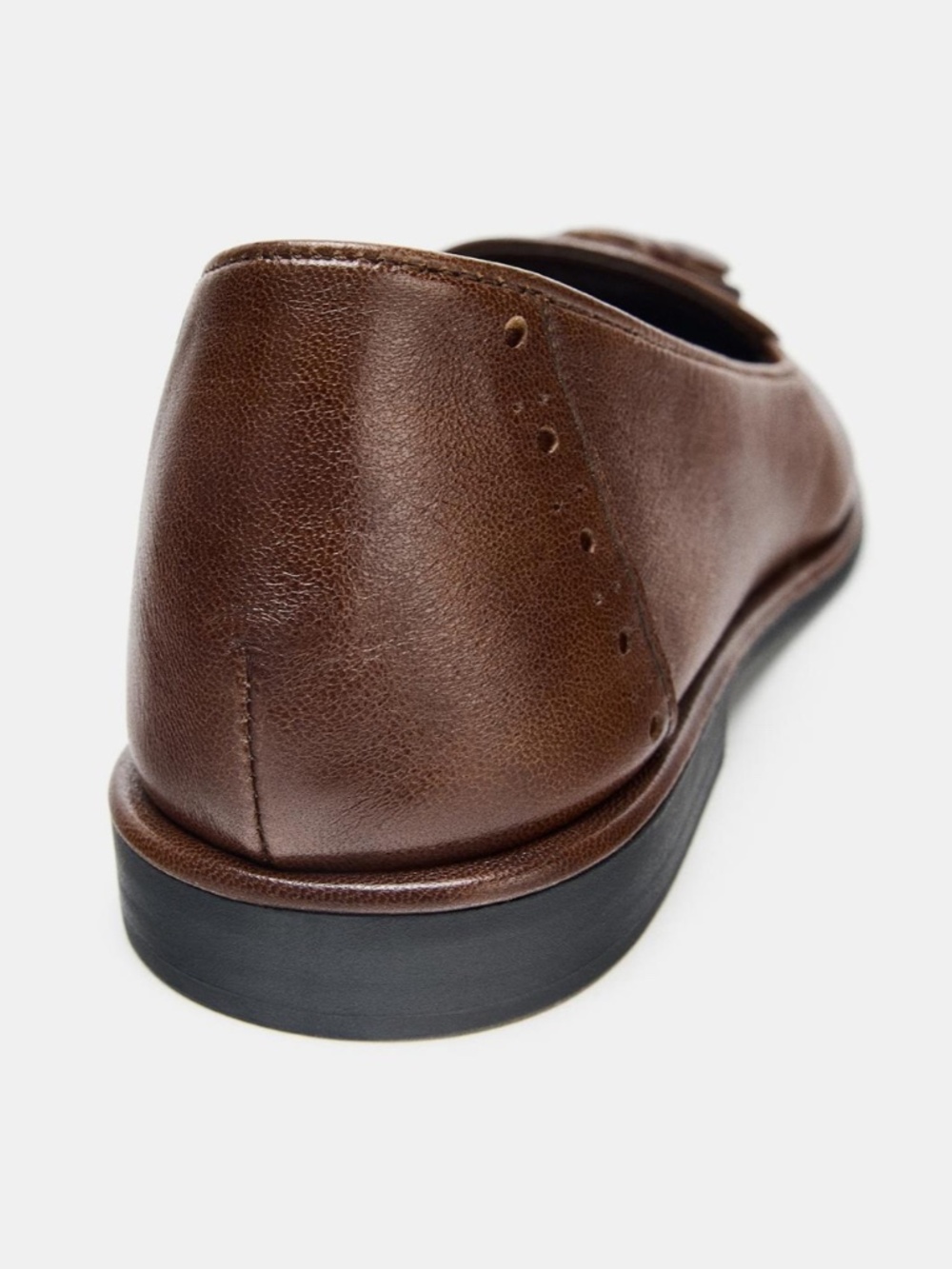 New w tag fall Zara brown loafer with tassel 41 10 womens - Picture 2 of 5